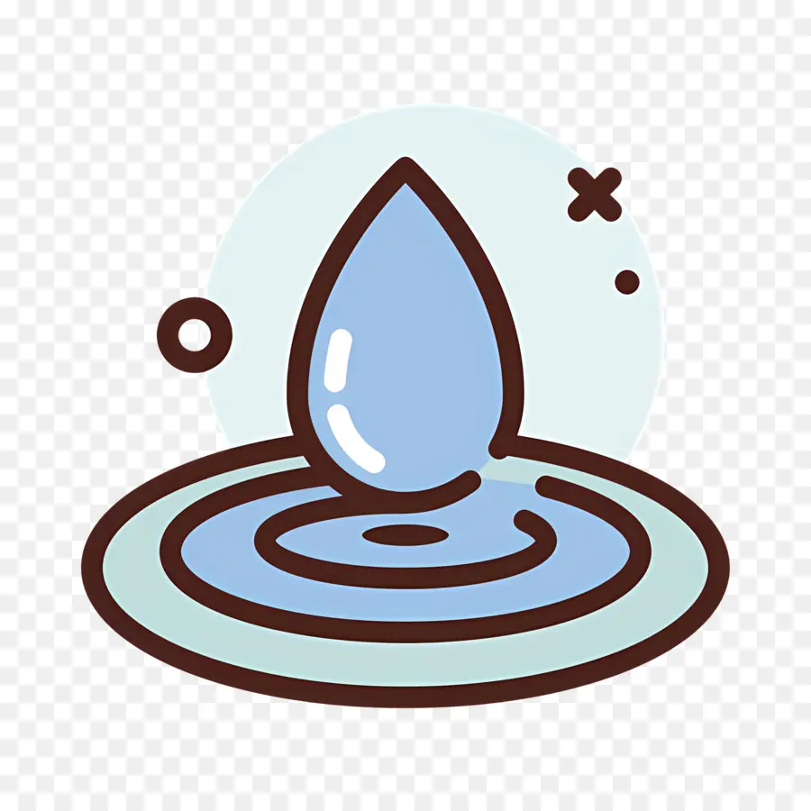 Respingos De água，Gota De água Azul PNG