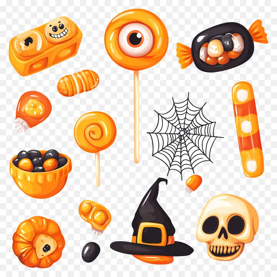 Doces De Halloween，Doces PNG