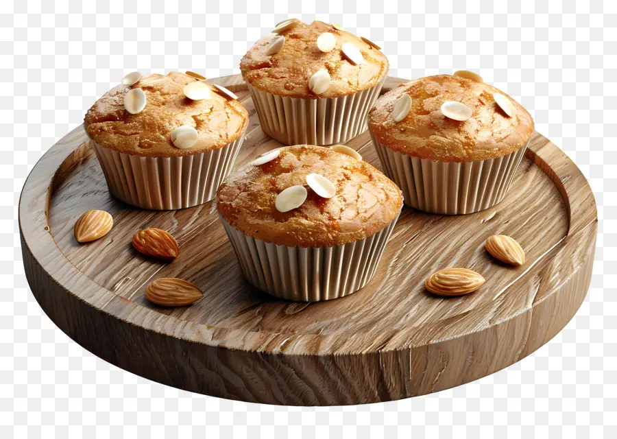 Muffins De Amêndoa，Muffins De Aveia PNG