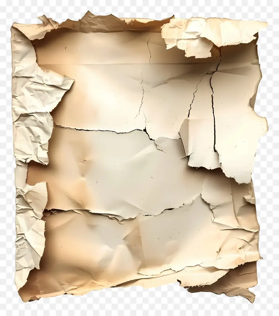 Papel Velho Rasgado，Papel Rachado PNG