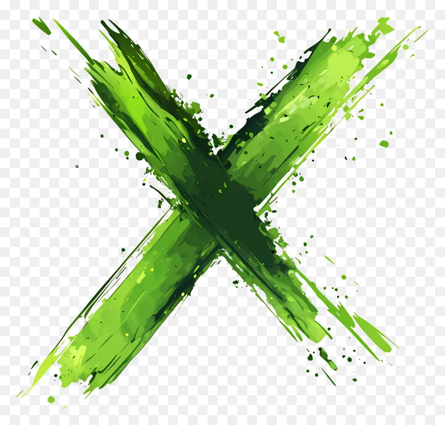 Verde X，Cruzar PNG