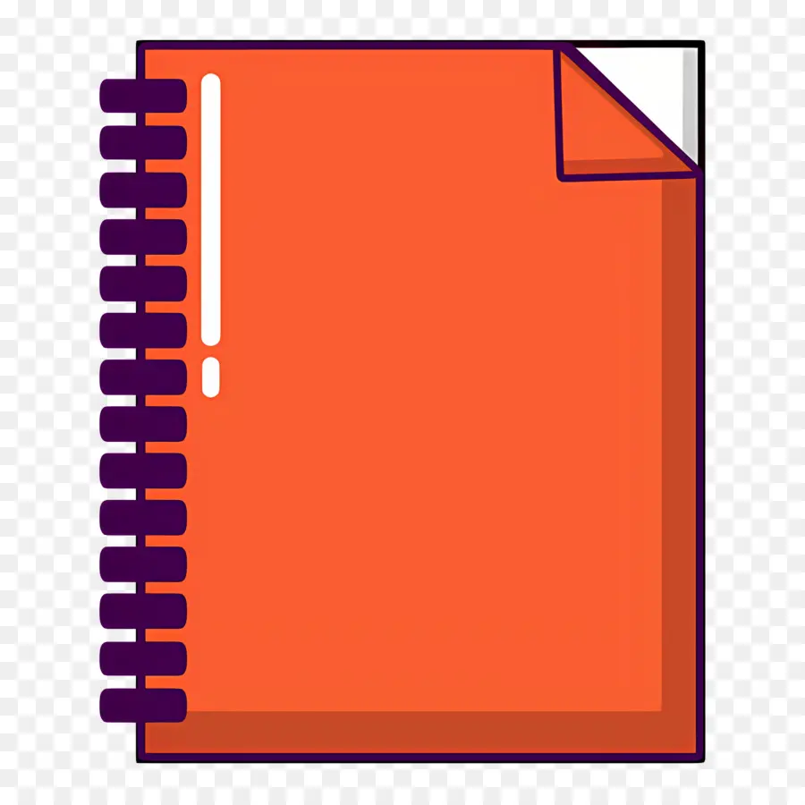 Caderno，Caderno Laranja PNG