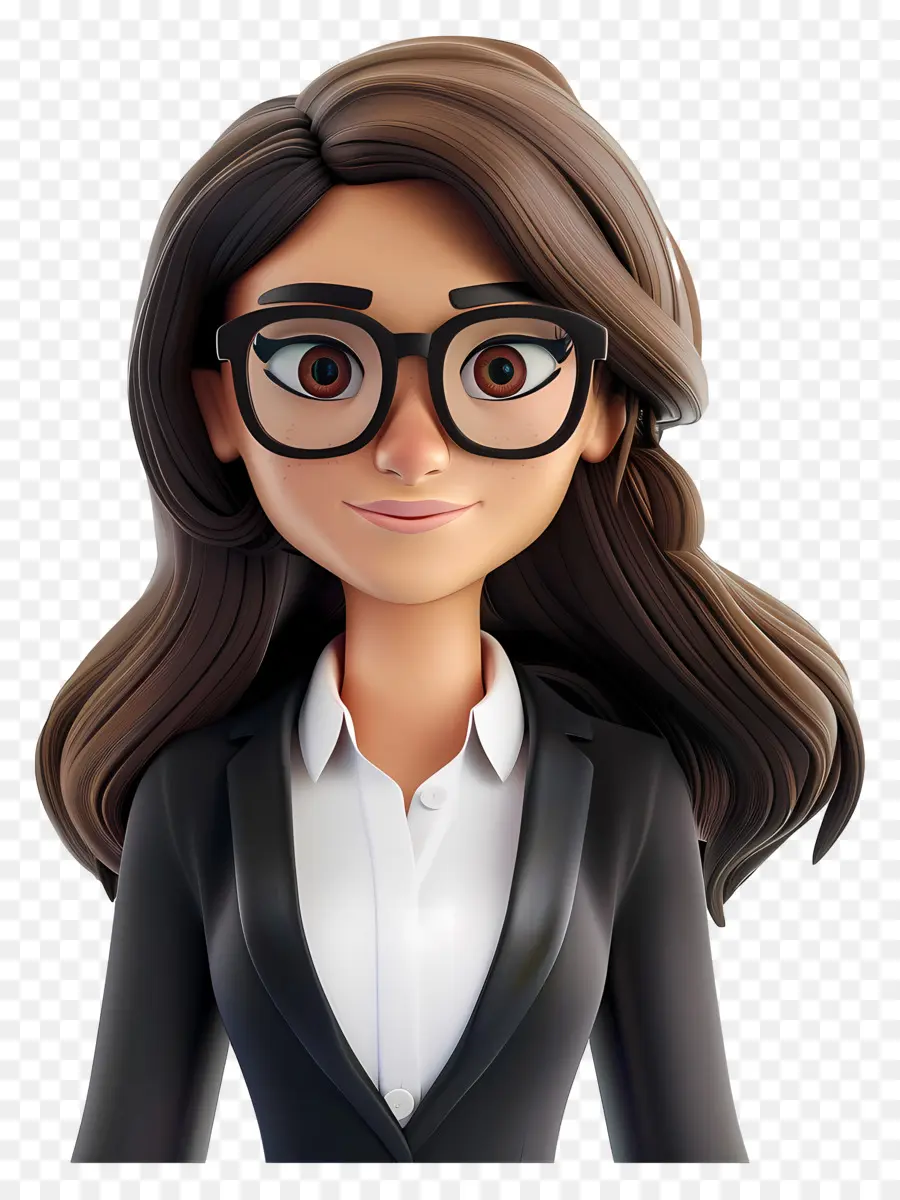 Avatar De Mulher 3d，Empresária PNG