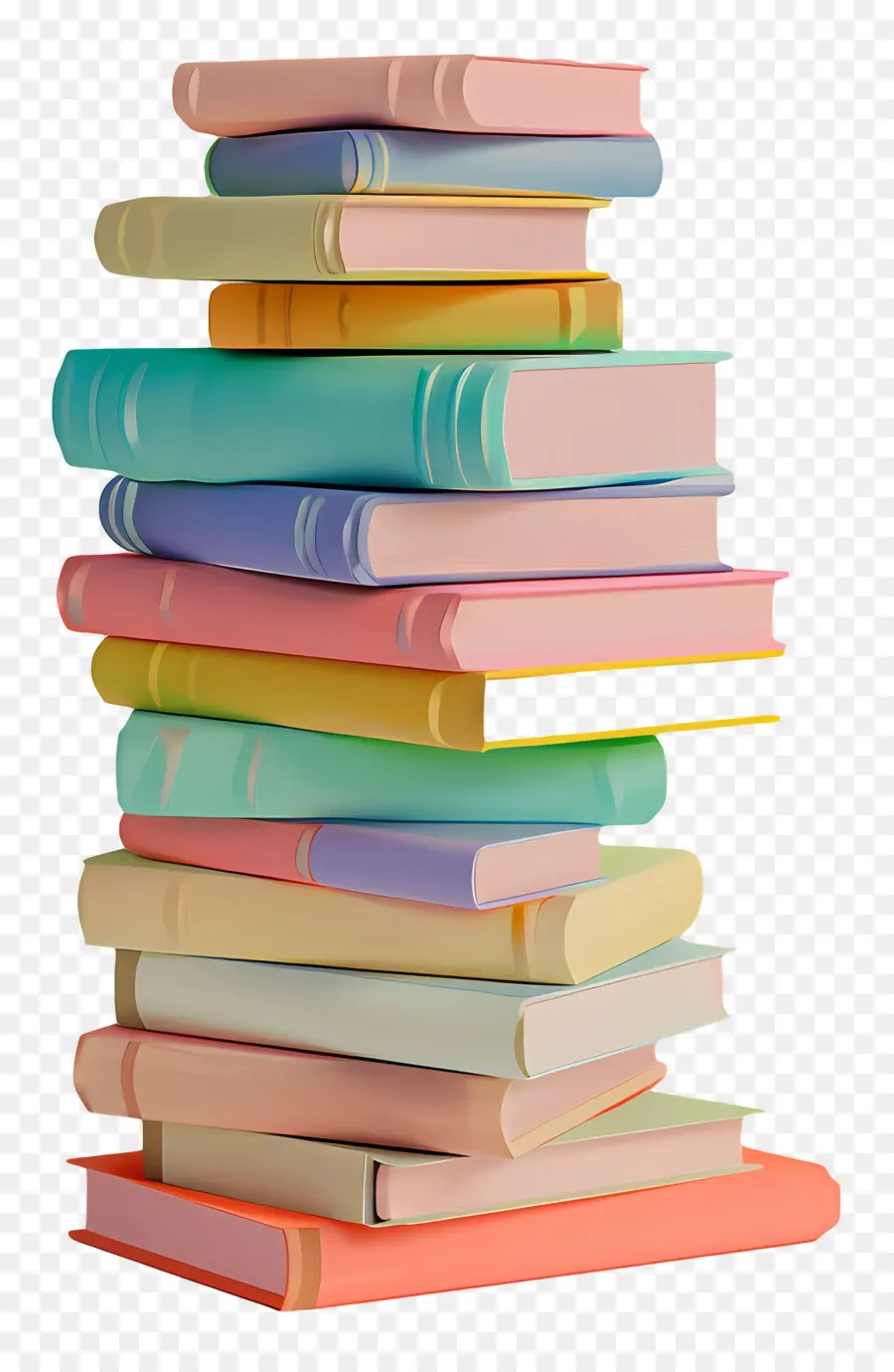 Pilha De Livros 3d，Pilha De Livros PNG