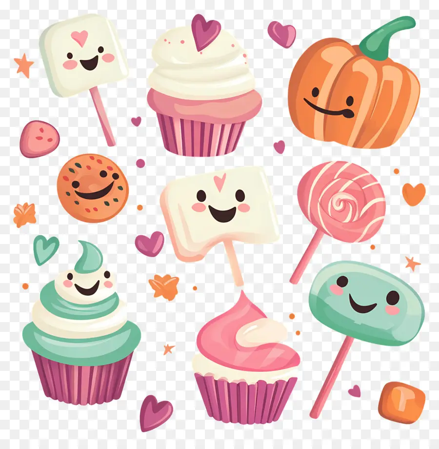 Doces De Halloween，Doces Fofos PNG