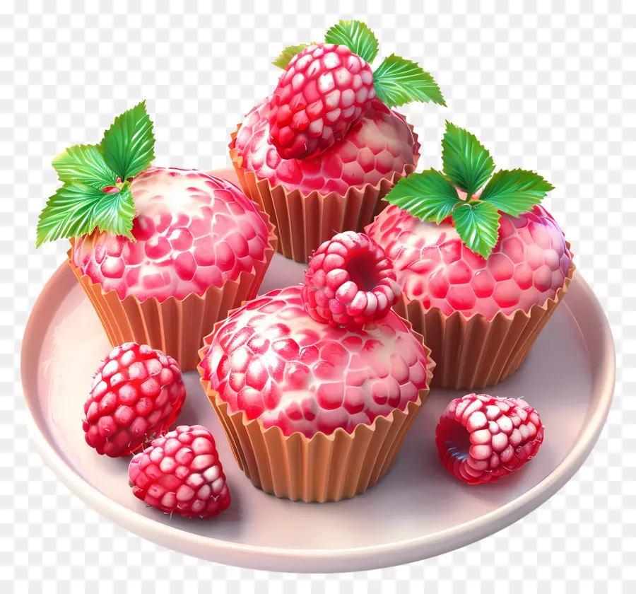 Muffins De Framboesa，Cupcakes De Framboesa PNG