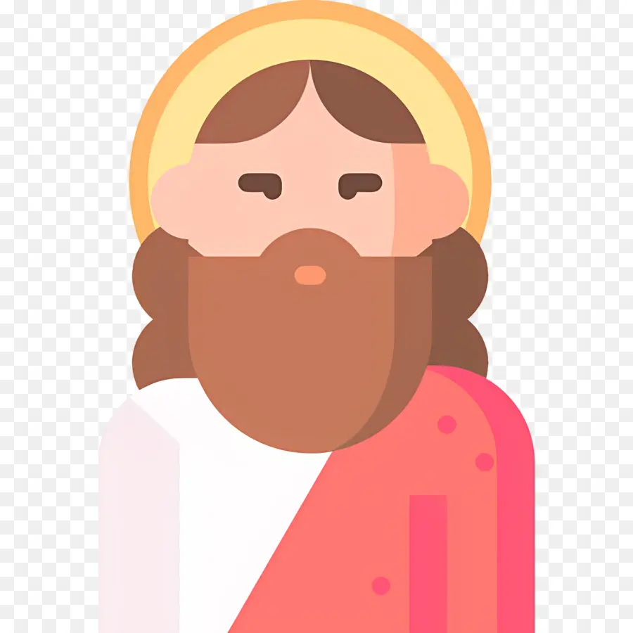 Jesus，Homem Com Halo PNG