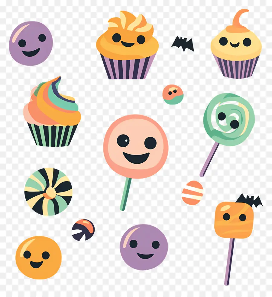 Doces De Halloween，Doces Fofos PNG