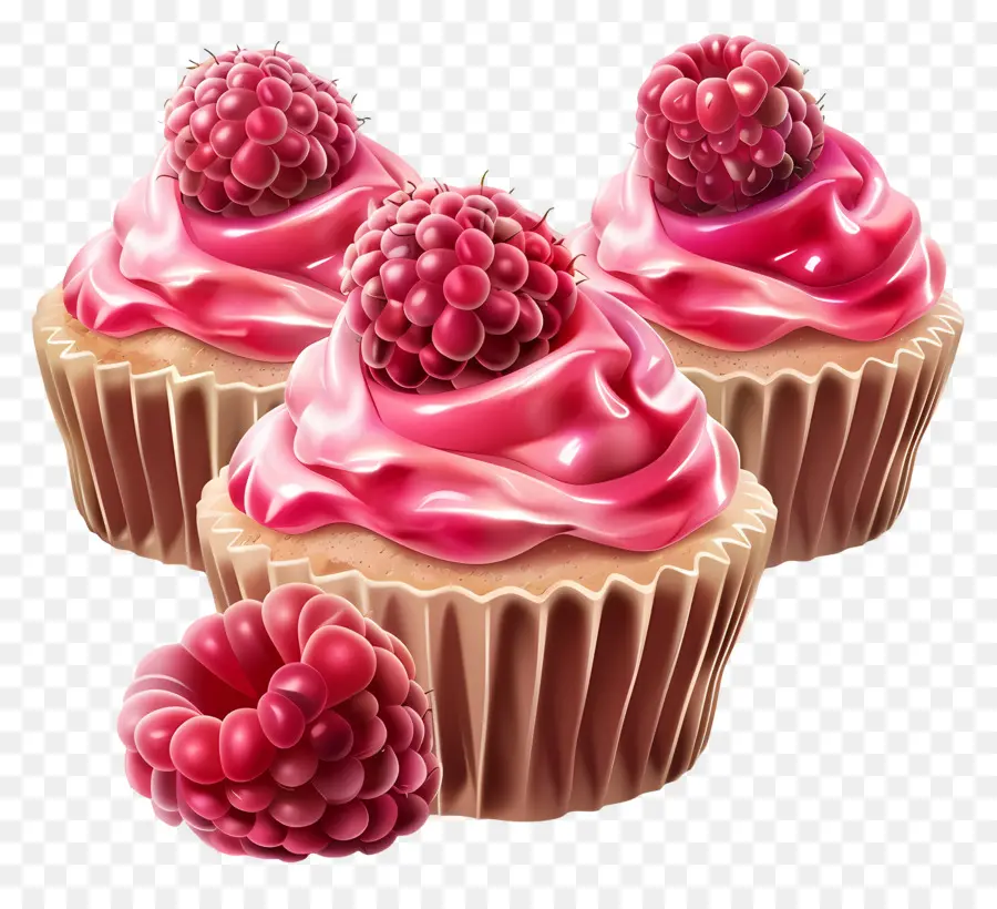 Muffins De Framboesa，Cupcakes De Framboesa PNG