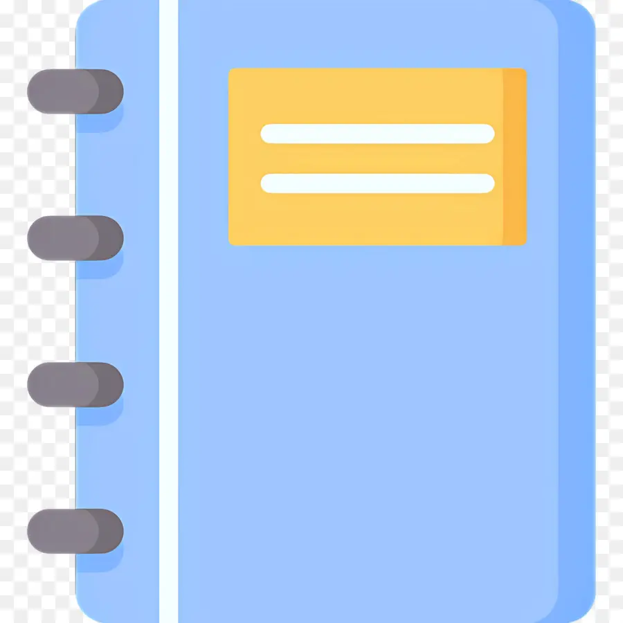 Caderno，Caderno Azul PNG