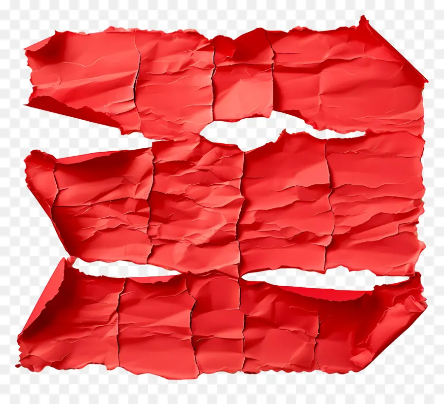 Papel Rasgado Vermelho，Rasgado PNG