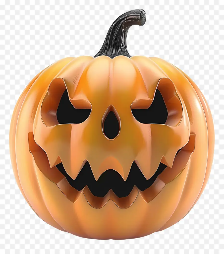 Abóbora De Halloween Animada，Abóbora Assustadora PNG