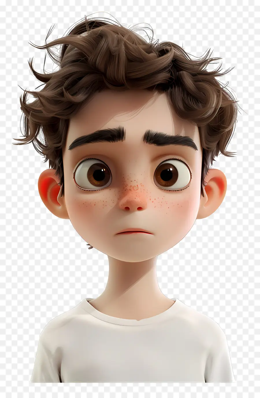 Avatar De Menino 3d，Menino Triste PNG