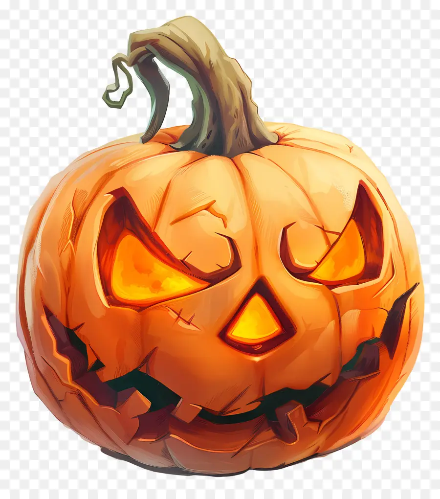 Abóbora De Halloween Animada，Jack O' Lanternas PNG