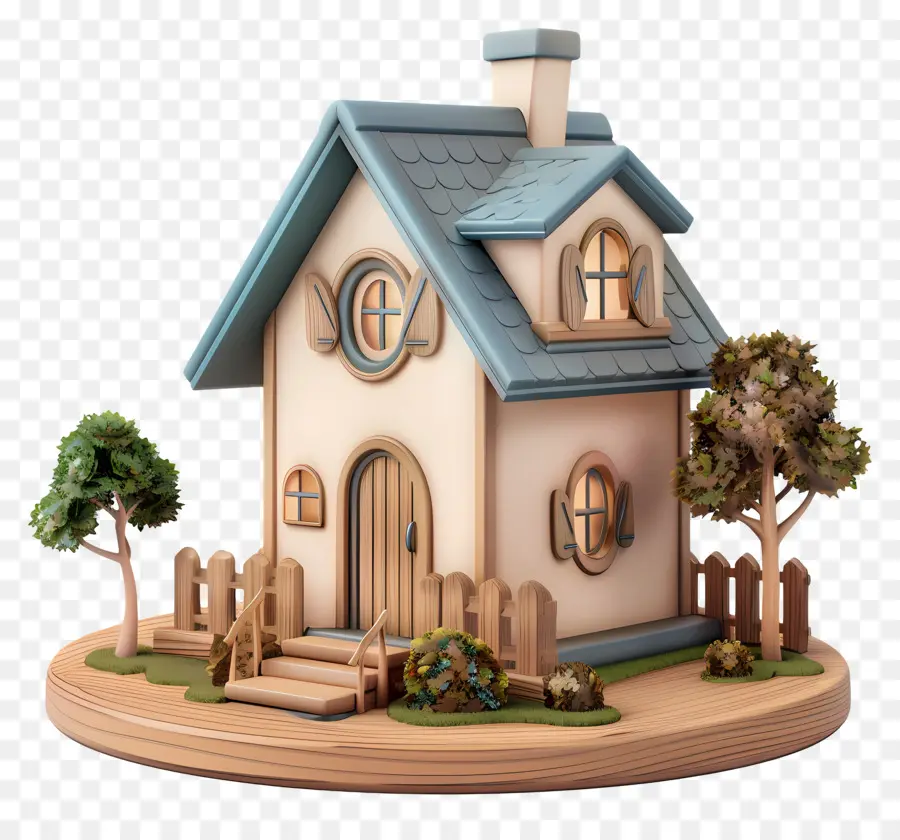 Casa Simples Modelo 3d，Casa PNG