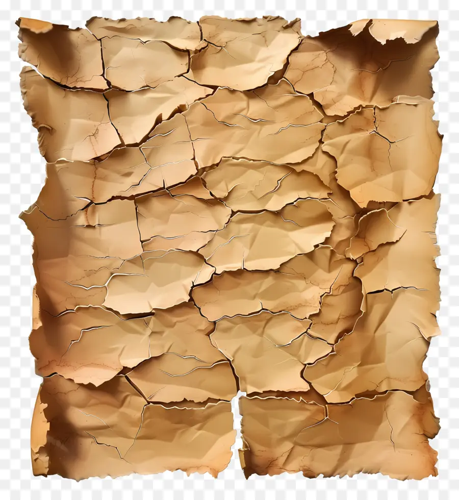 Papel Rasgado Marrom，Papel Velho PNG