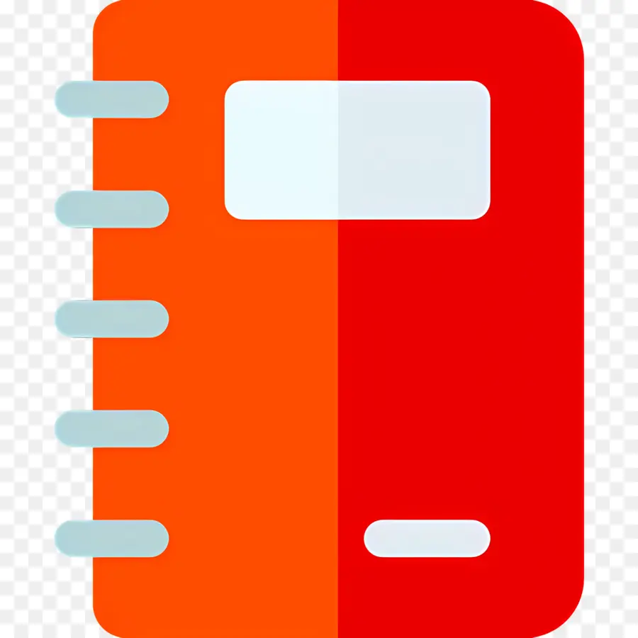 Caderno，Caderno Vermelho E Laranja PNG