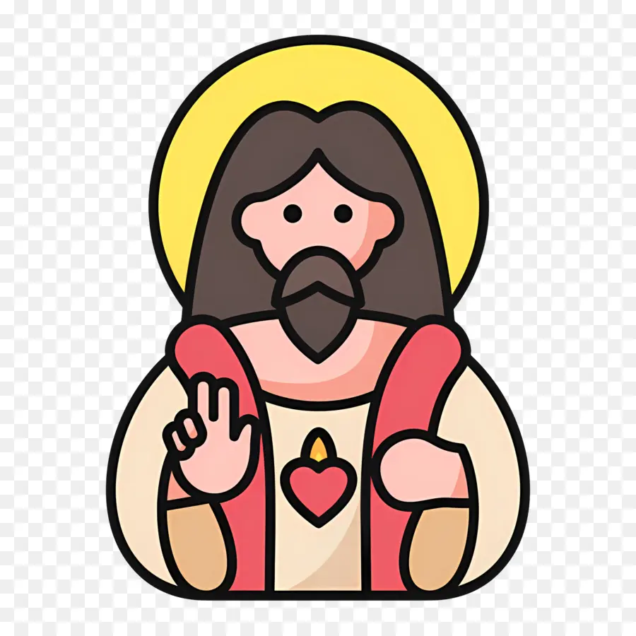 Jesus，Figura De Desenho Animado PNG