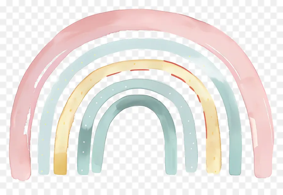 Arco íris Pastel，Pastel PNG