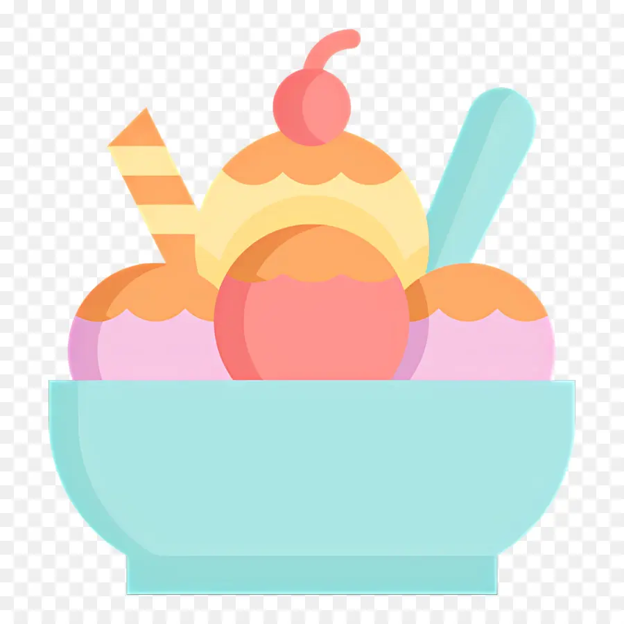 Sundae De Sorvete，Sorvete PNG