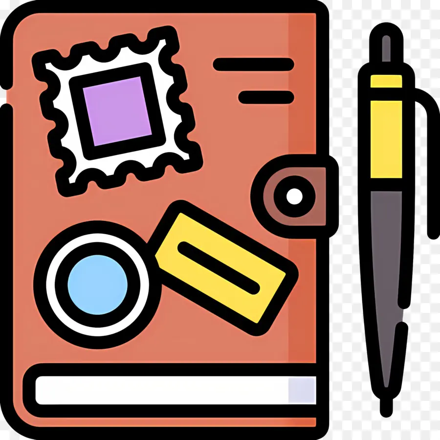 Caderno，Caderno E Caneta PNG