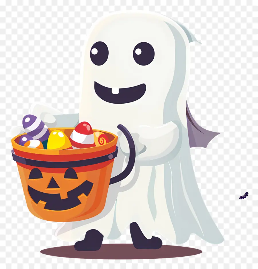 Fantasma Do Dia Das Bruxas，Fantasma Com Doces PNG