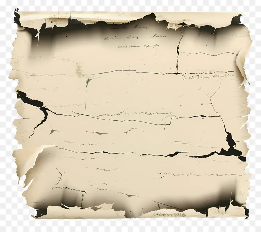 Papel Rasgado Vintage，Papel Velho Amassado PNG