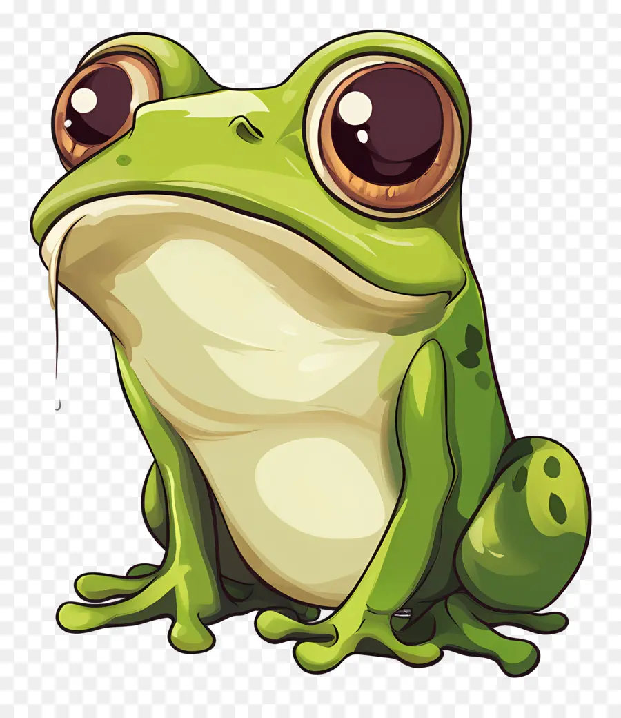 Emoji De Sapo，Sapo De Desenho Animado PNG