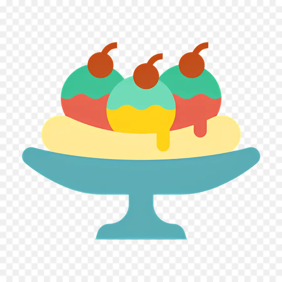 Sundae De Sorvete，Banana Split PNG