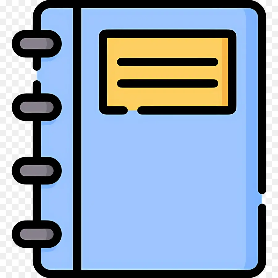 Caderno，Caderno Azul PNG