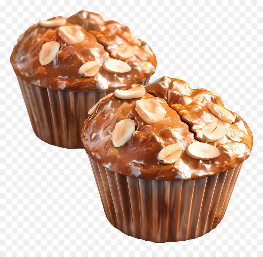 Muffins De Amêndoa，Muffins De Chocolate PNG