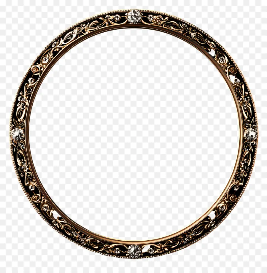 Moldura Círculo De Casamento，Moldura Circular Ornamentada PNG