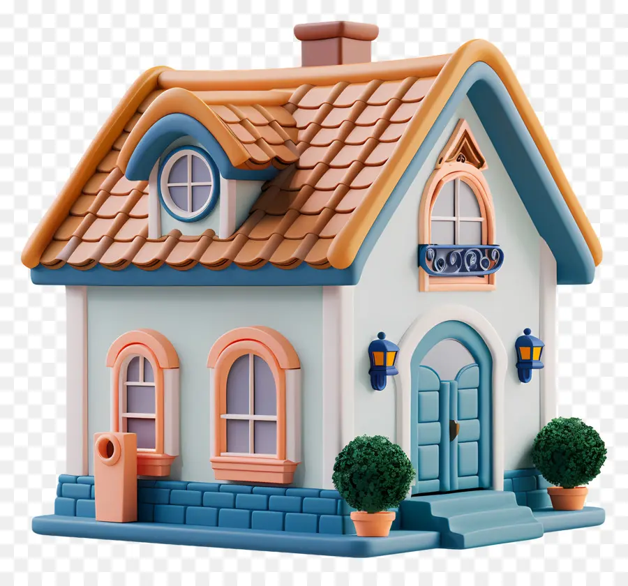 Casa Simples Modelo 3d，Casa PNG