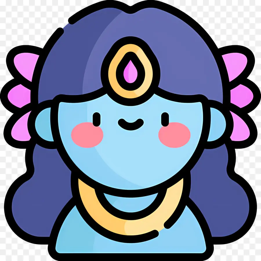 Krishna，Personagem De Desenho Animado PNG