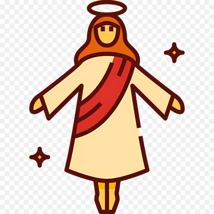 Jesus，Figura Haloada PNG