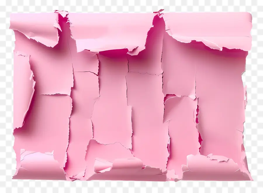 Papel Rasgado Rosa，Papel Amassado PNG