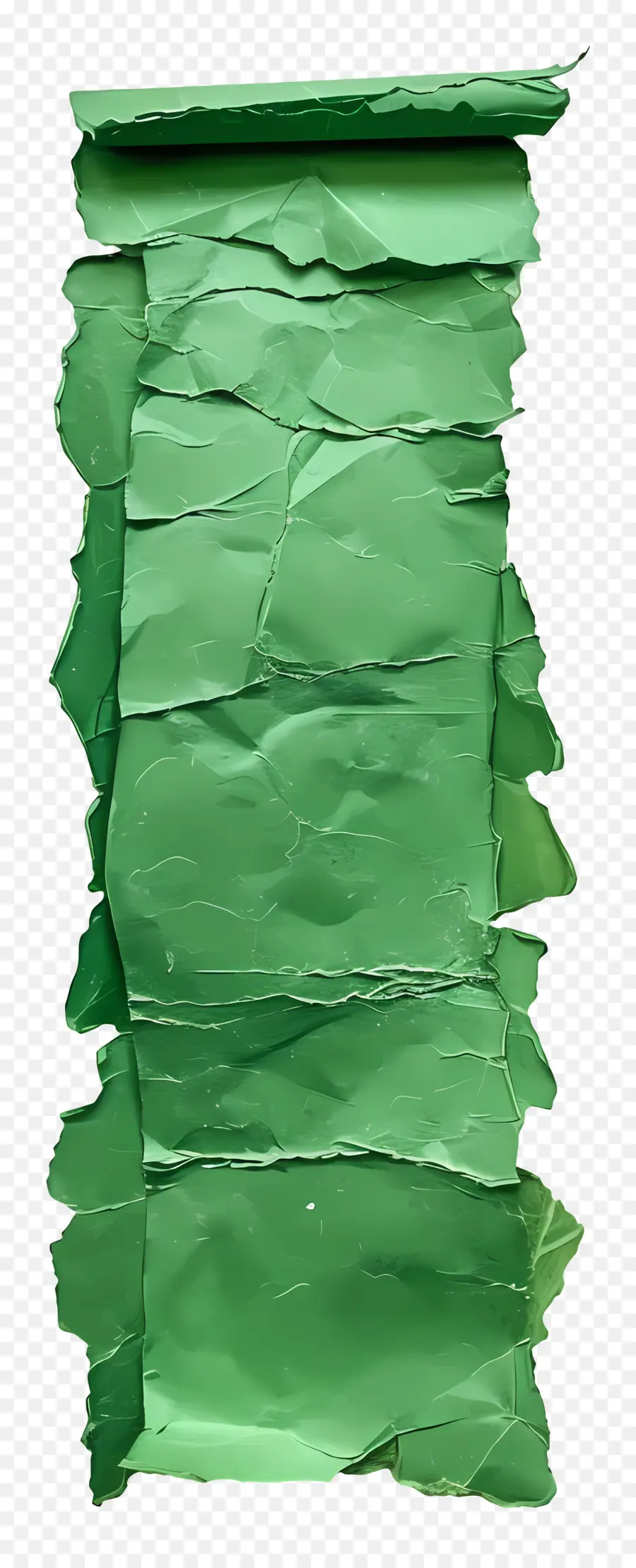 Papel Rasgado Verde，Rasgado PNG