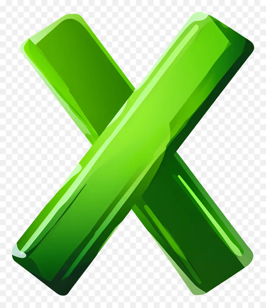 Verde X，Carta PNG