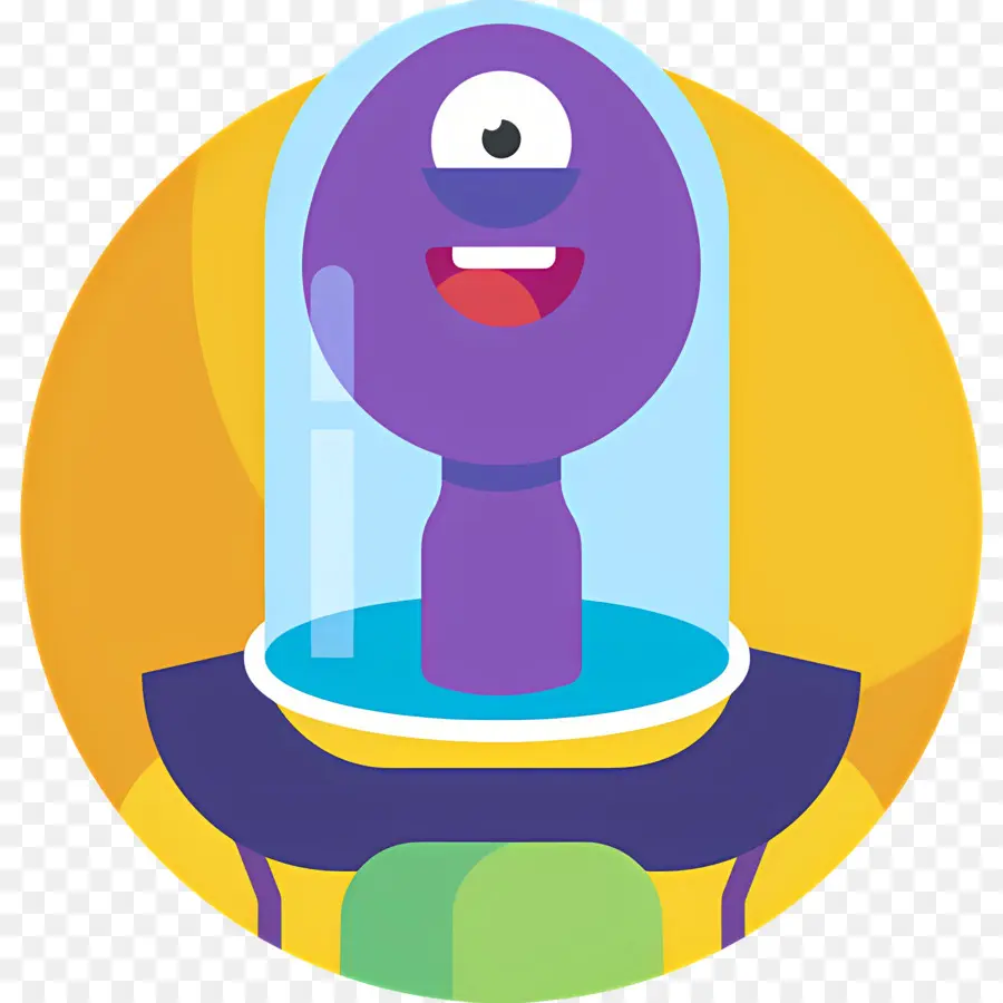 Monstro Espacial，Alienígena Roxo PNG