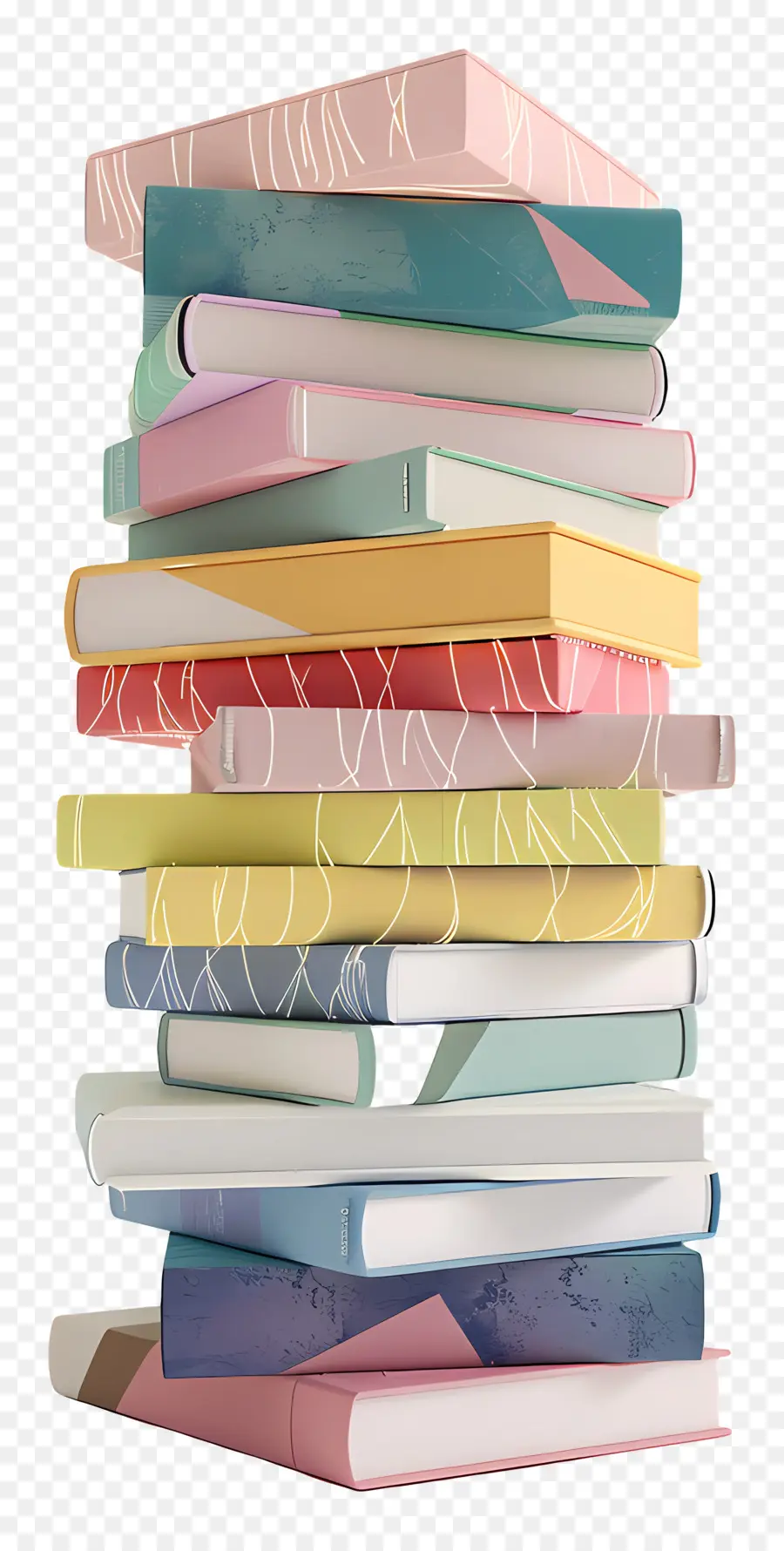 Pilha De Livros 3d，Pilha De Livros PNG