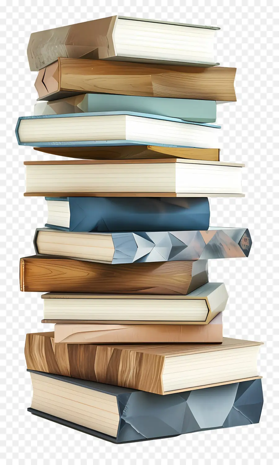 Pilha De Livros 3d，Pilha De Livros PNG