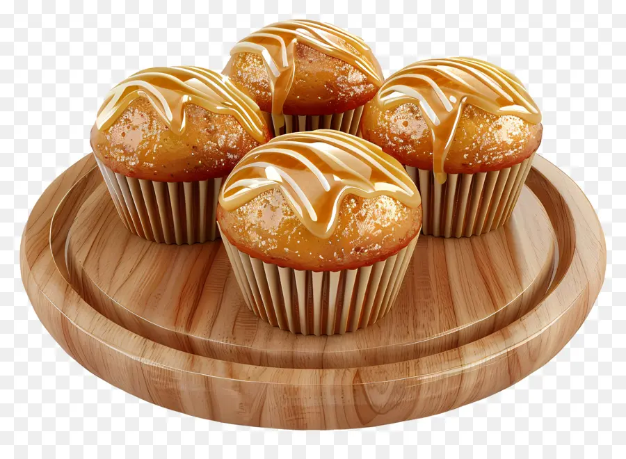 Muffins De Mel，Cupcakes De Caramelo PNG