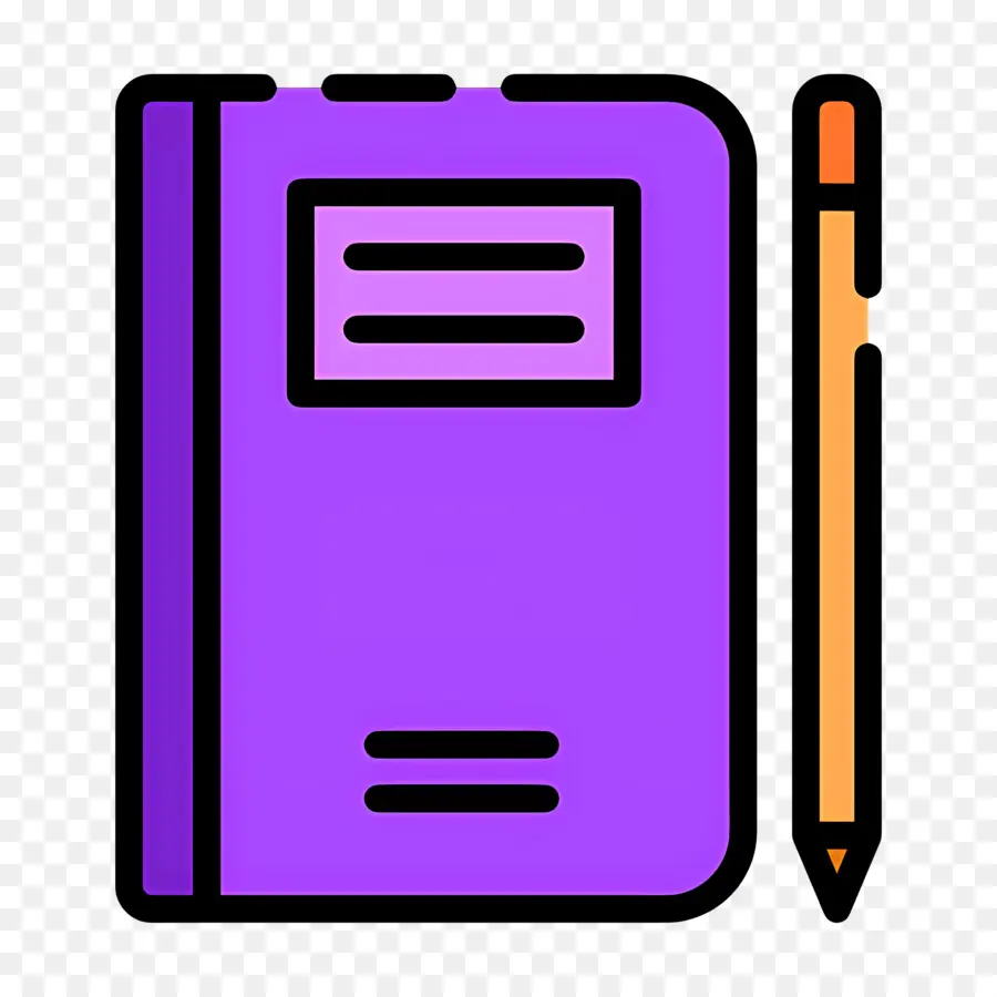 Caderno，Caderno Roxo PNG