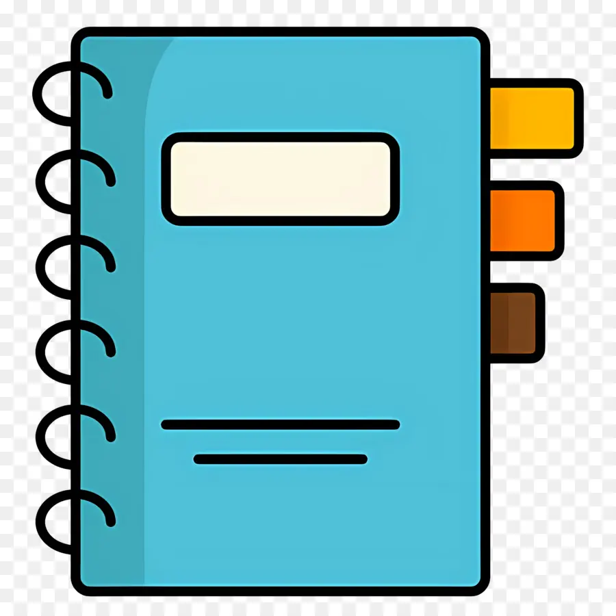 Caderno，Caderno Azul PNG