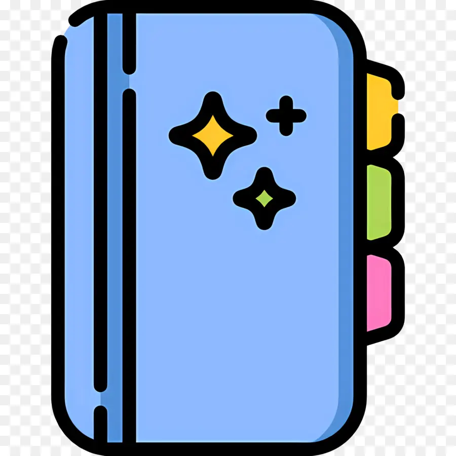 Caderno，Caderno Azul PNG