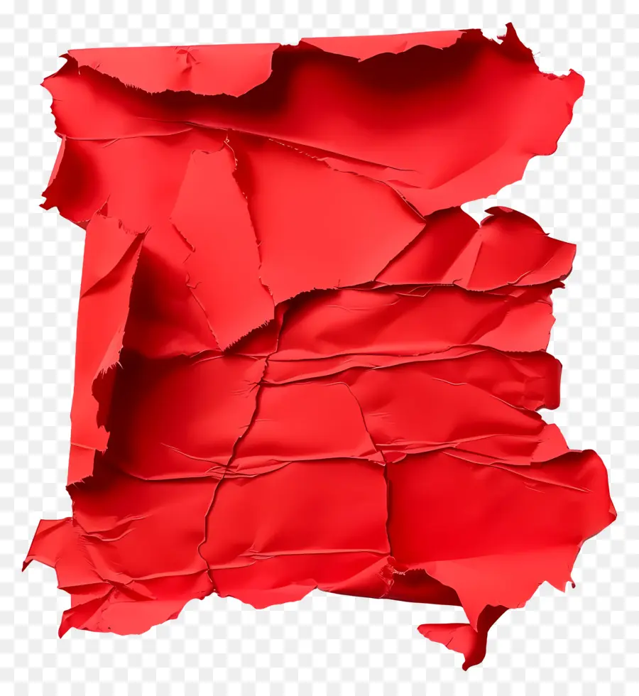 Papel Rasgado Vermelho，Papel Vermelho Rasgado PNG