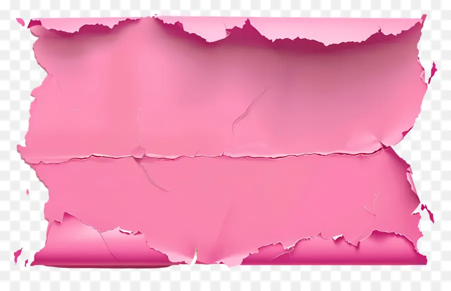 Papel Rasgado Rosa，Papel Amassado PNG