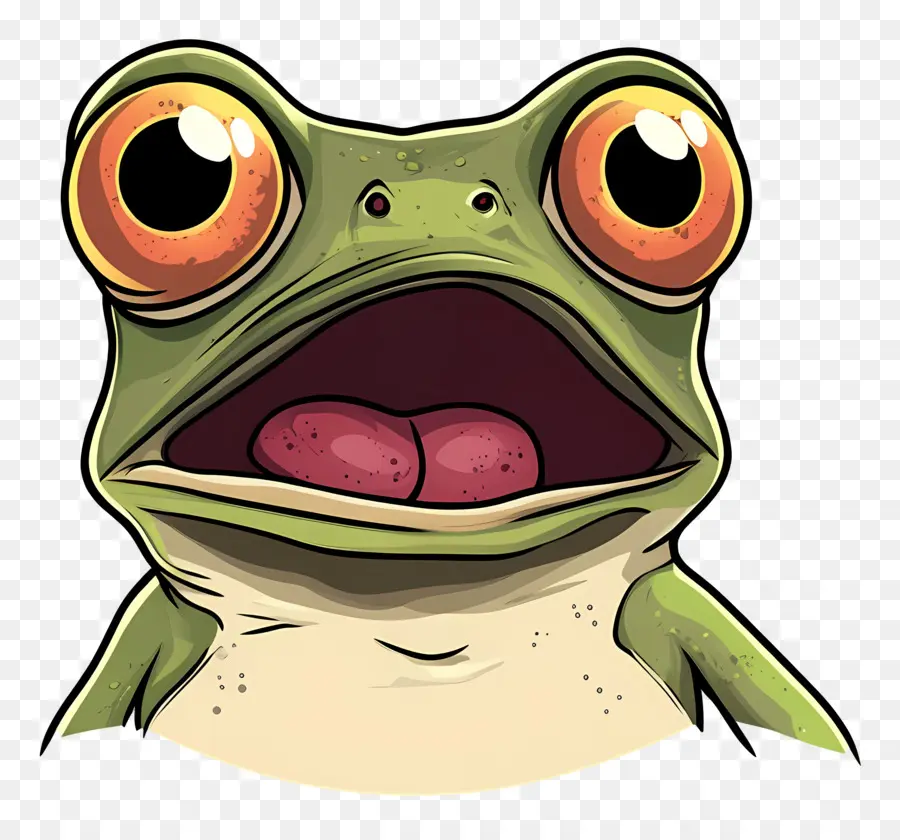 Emoji De Sapo，Sapo De Desenho Animado PNG