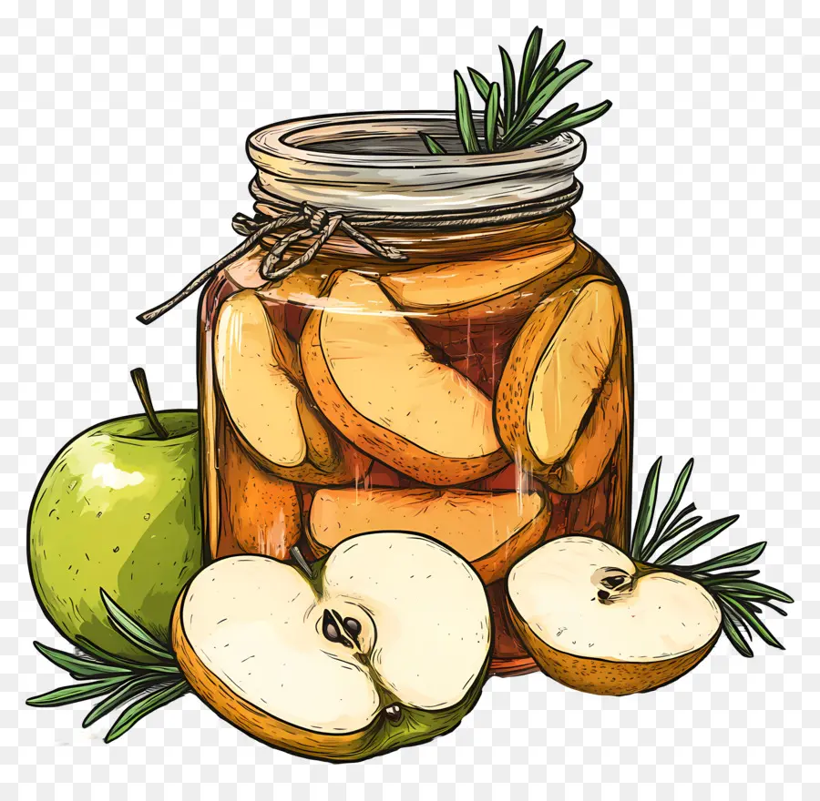 Pote De Frutas，Frasco Com Frutas PNG