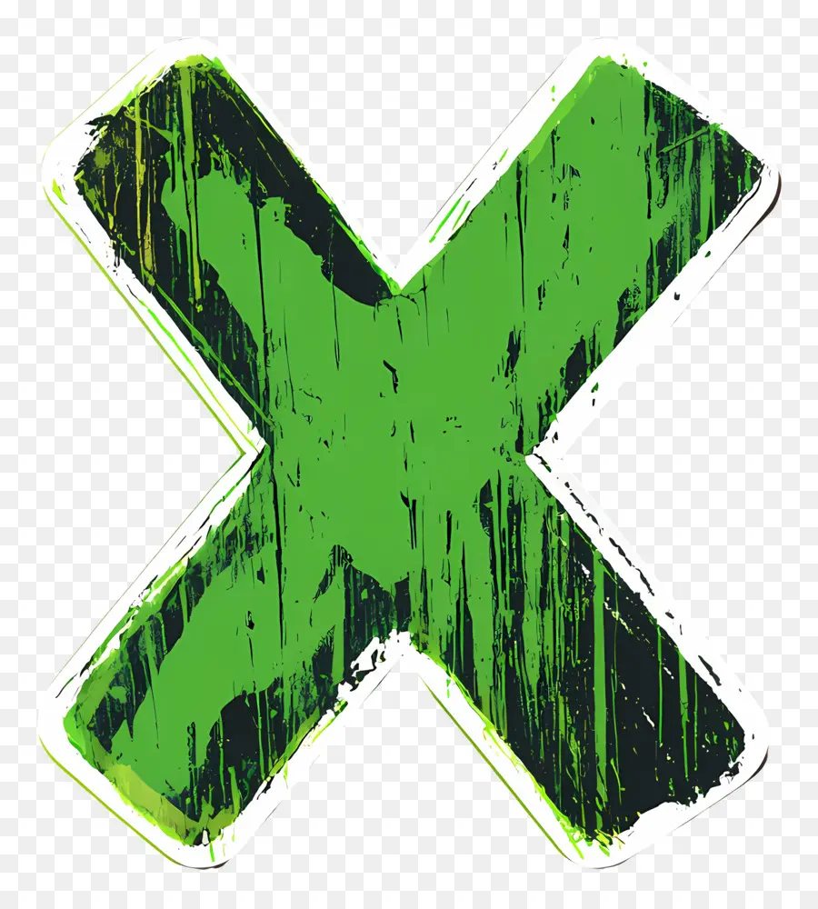 Verde X，Cruzar PNG